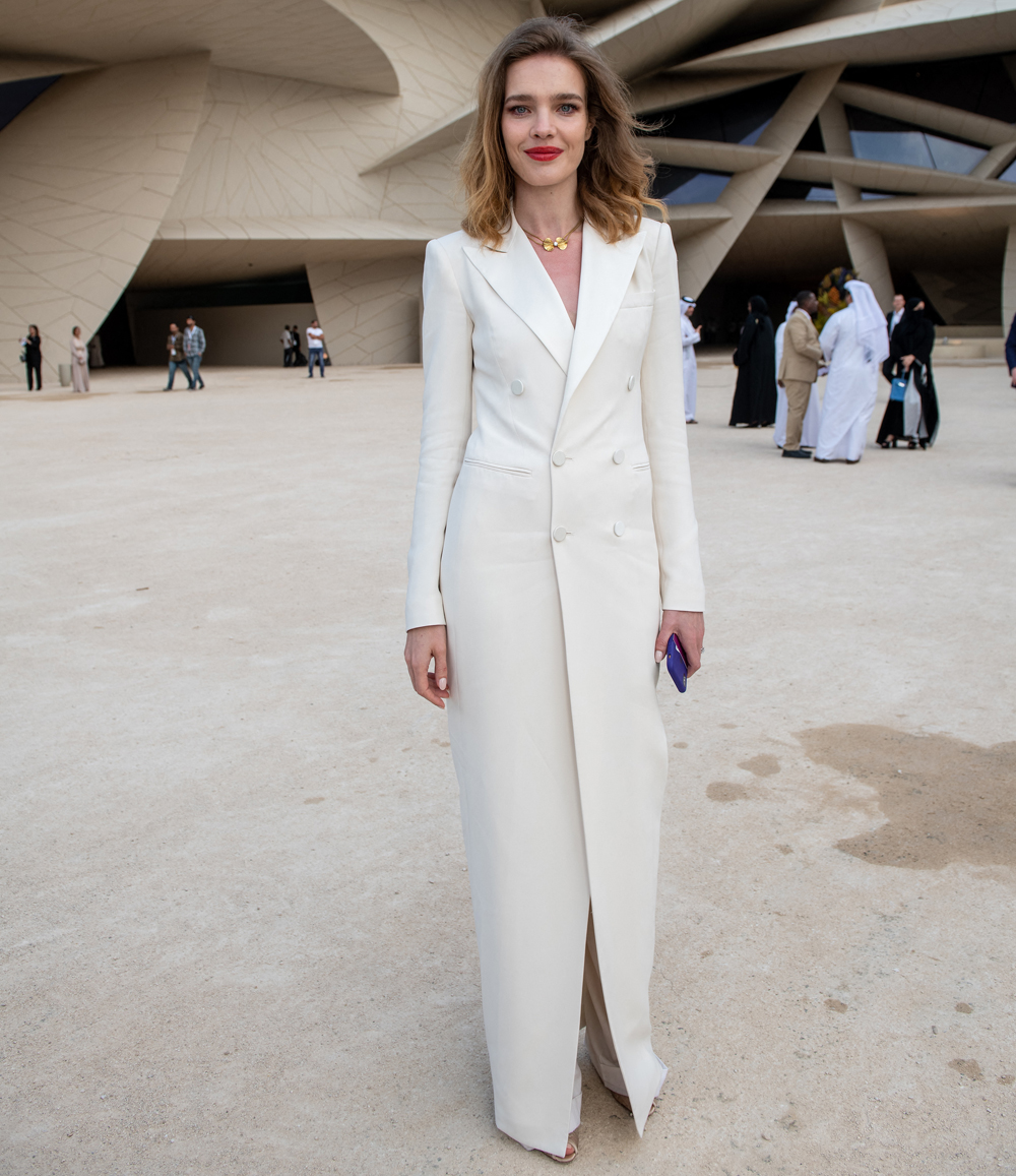 Natalia Vodianova in a Ralph Lauren suit | About Her