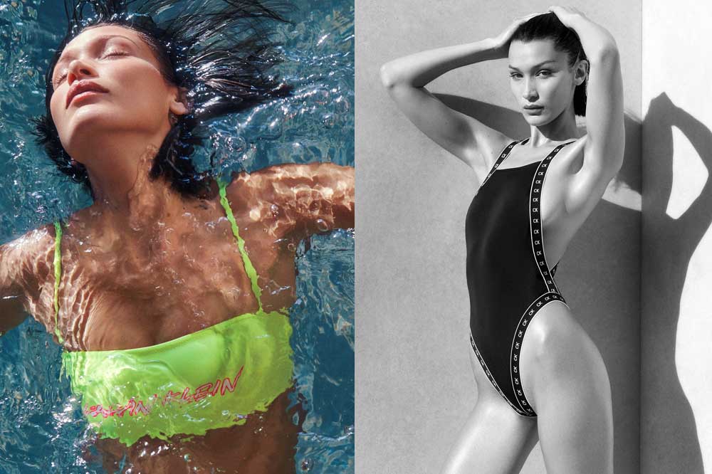 Lastig Lenen Bevestiging Bella Hadid Is The Face Of New Calvin Klein Swim Collection | About Her