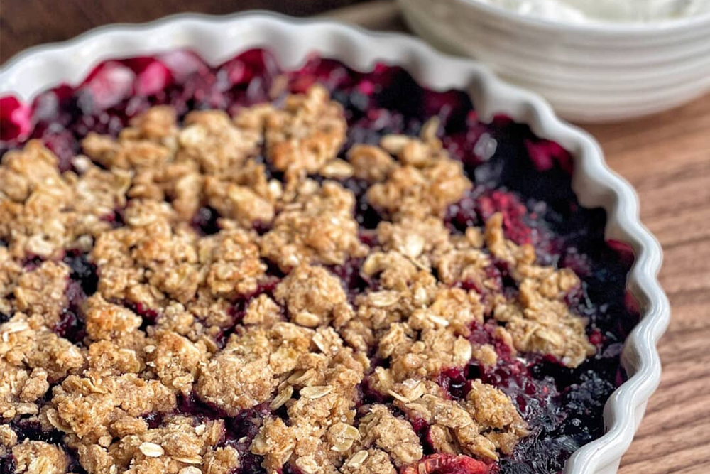 This Berry Crumble Tastes Like Summer | About Her